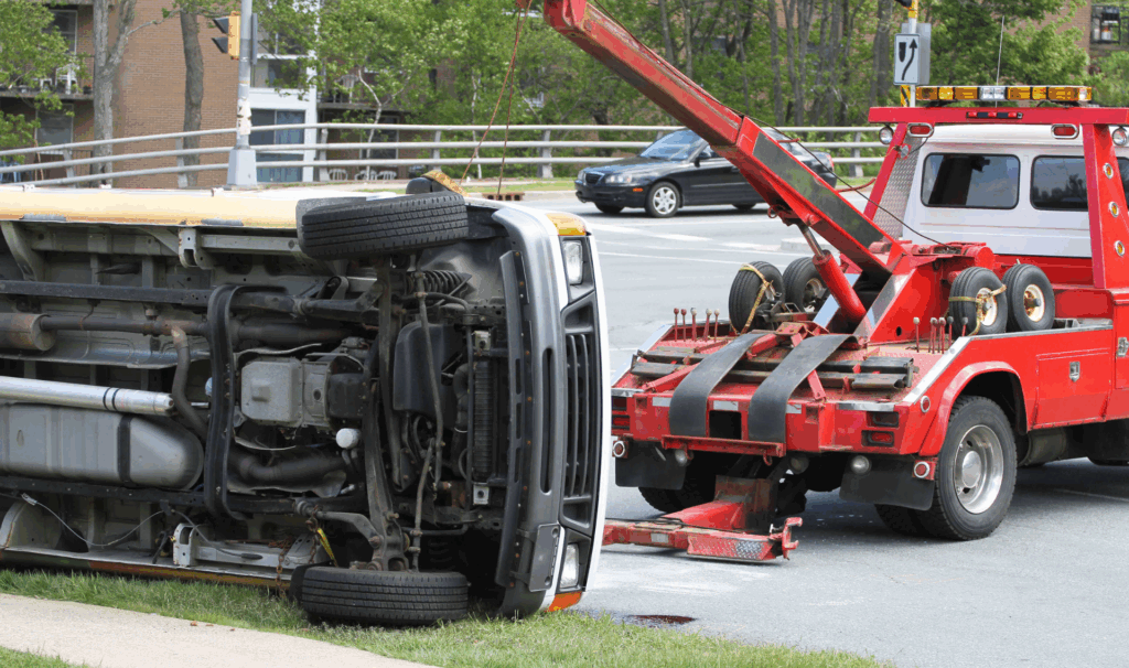 “Flatbed towing NJ for AWD and low-clearance cars by Polina Transporter LLC – accident towing recovery experts.