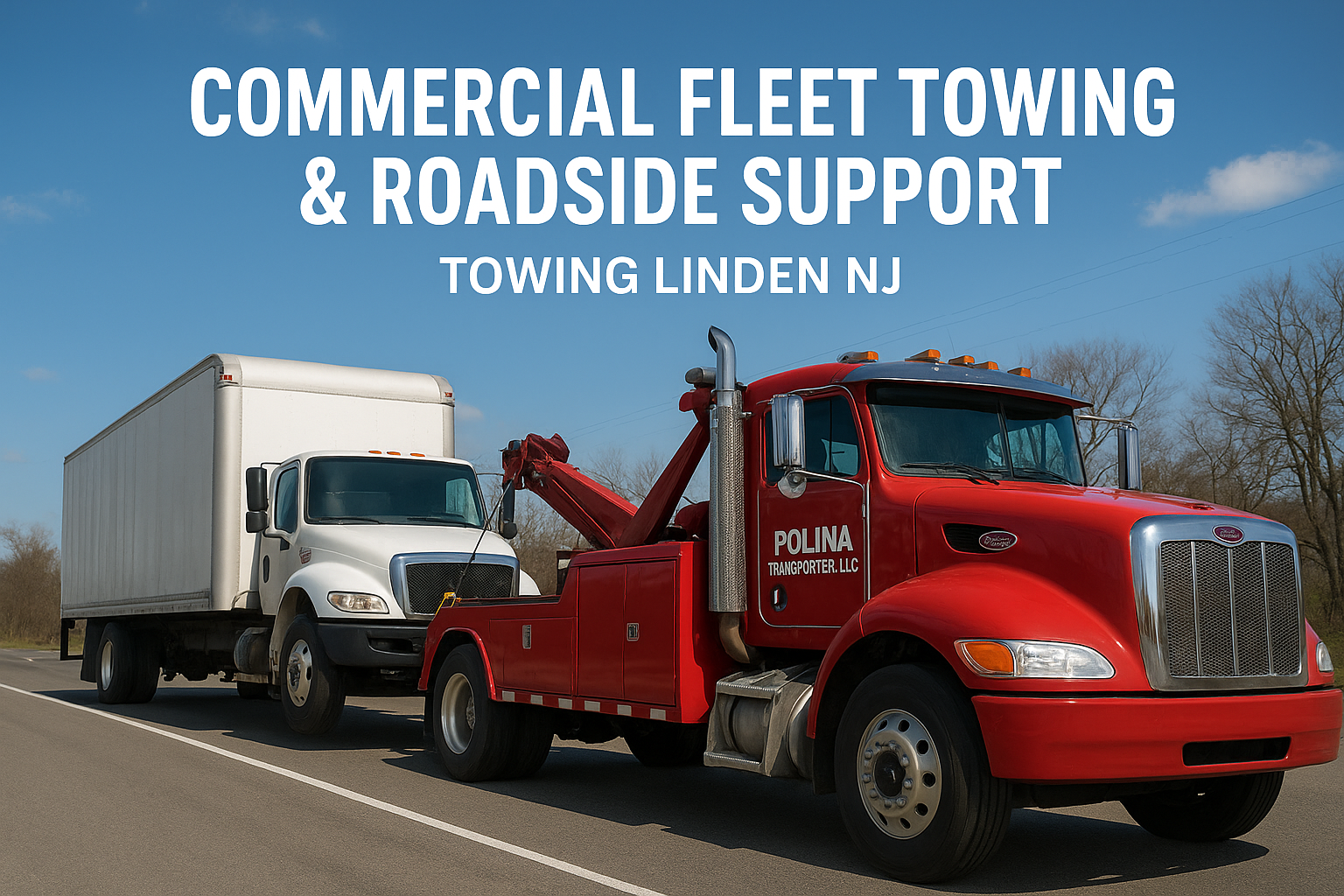 Commercial Fleet Towing & Roadside Support | Polina Transporter LLC